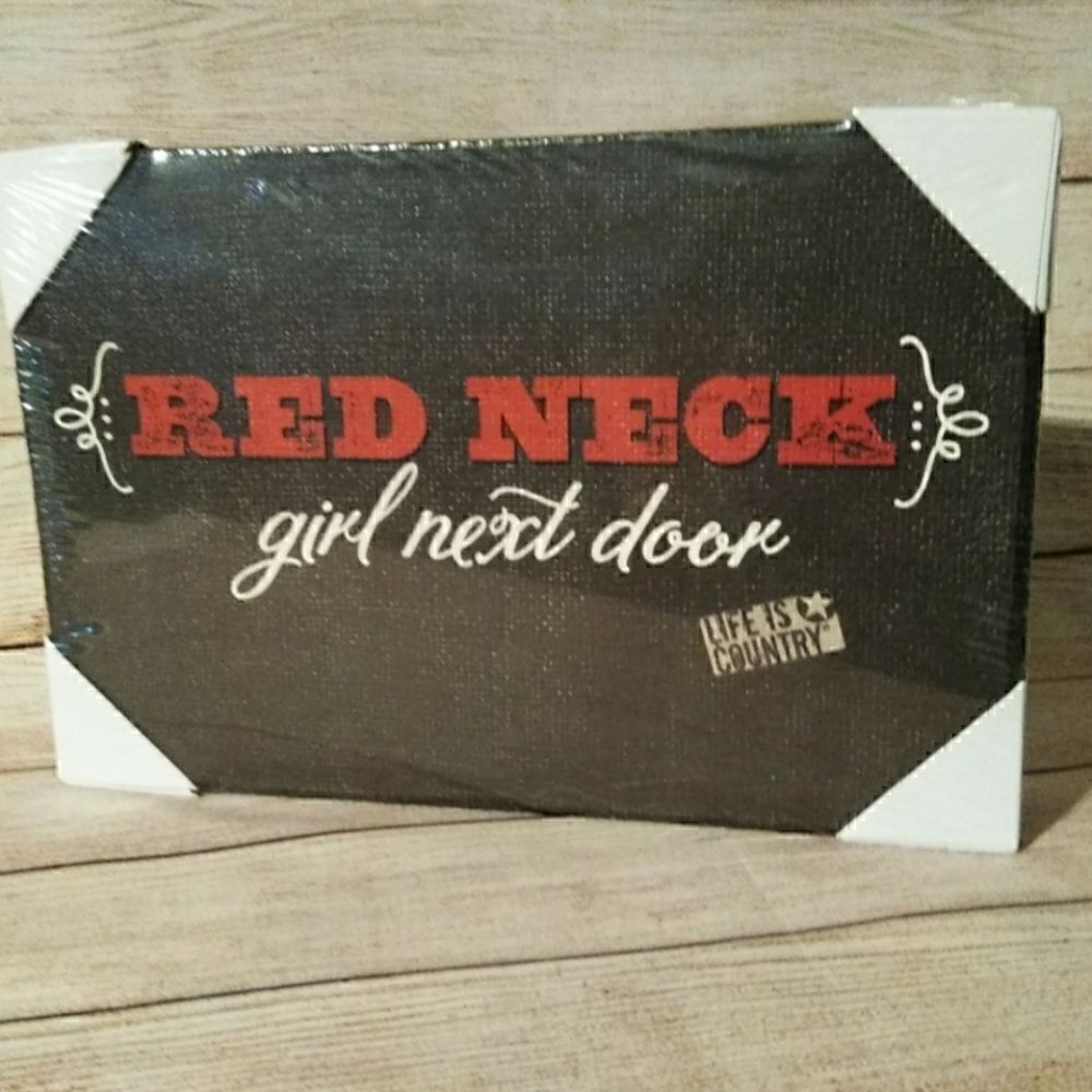 Big Sky Carvers Home Decor Placque Red Neck Girl
